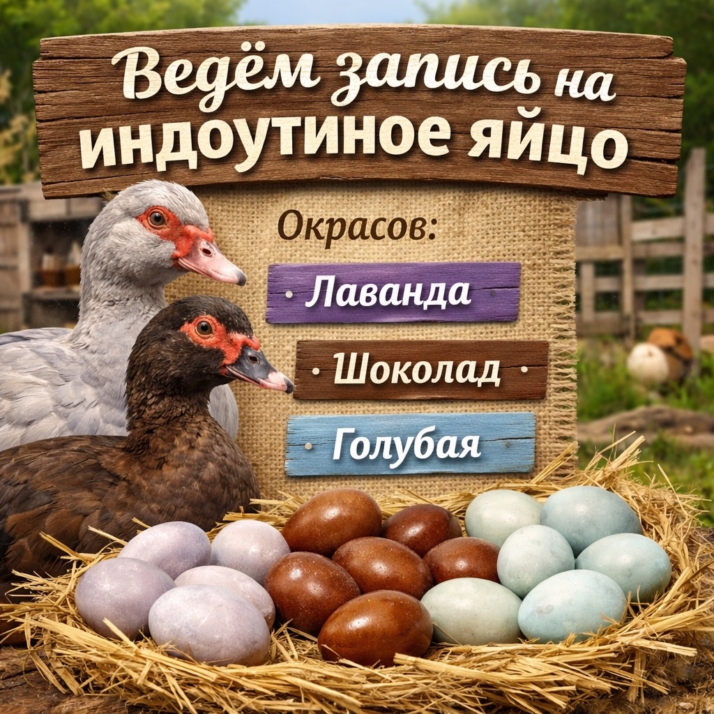Мускусная утка лавандовая